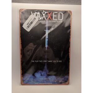 Vaxxed Cover Up To‎ Castrophe-Steel Decor Sign 12x8